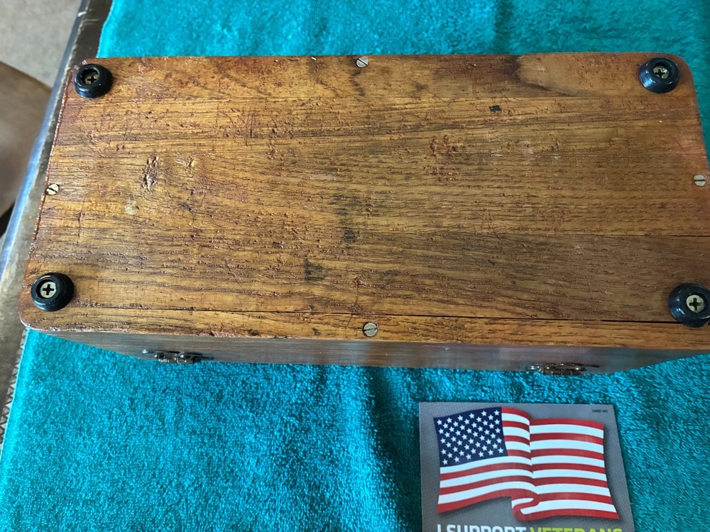 David White plain utility Level/Transit/ Oak Box 1954 vintage