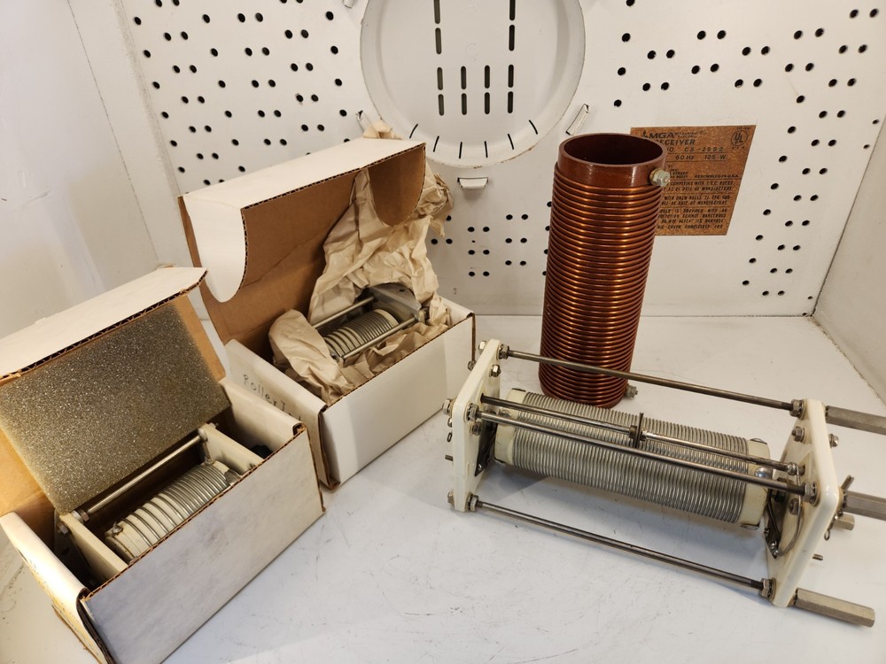 Lot of 4 Vintage Induction Rolls & Rollers. Ham Radio. Various Brands