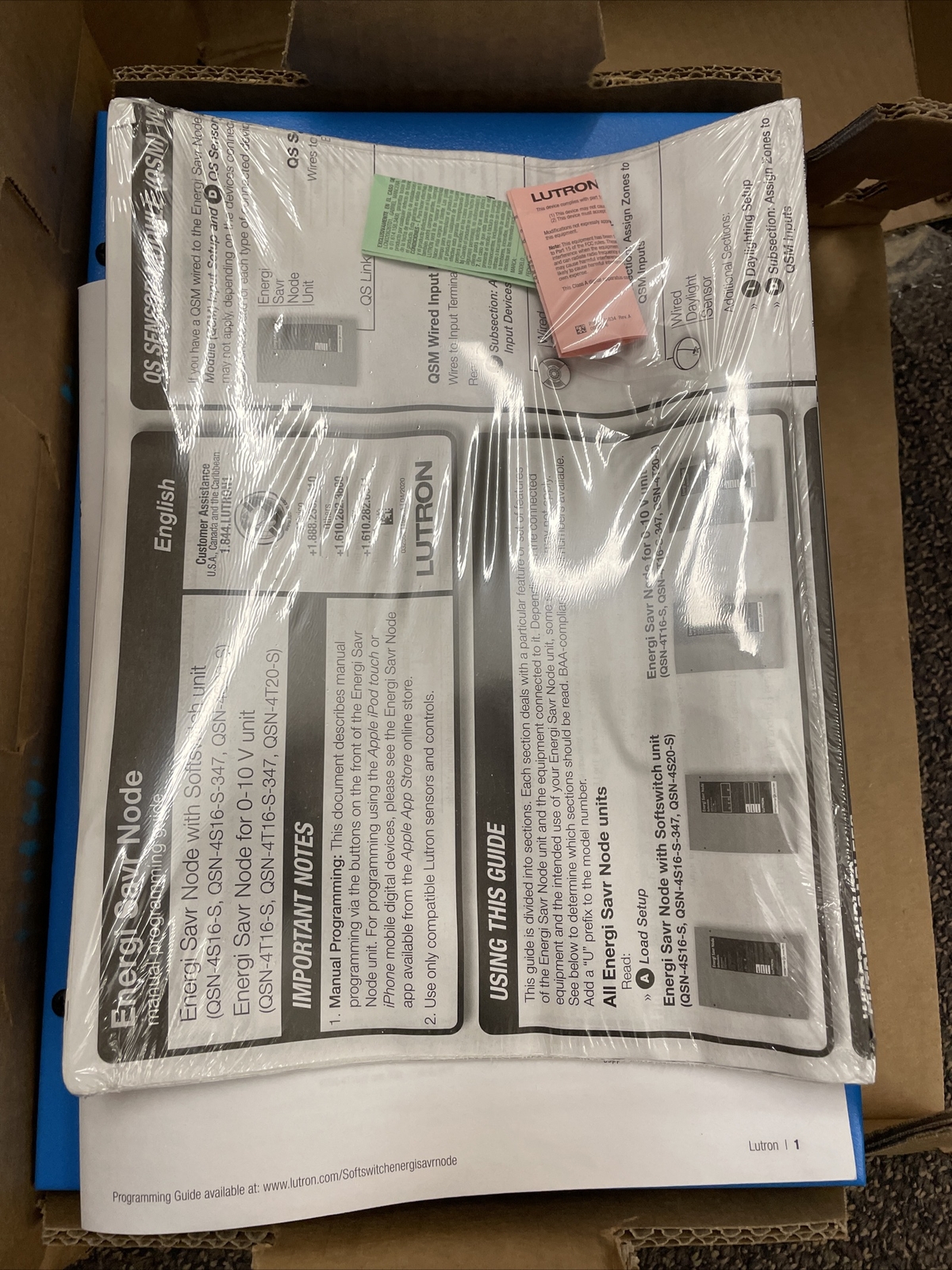 Lutron QSN-4S16-S Energi Savr Node Softswitch Lighting Controller