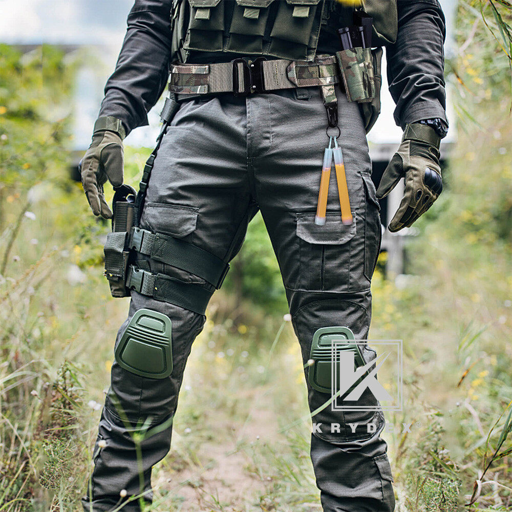 KRYDEX Tactical Hook Strap Clip Keychain Carabiner for MOLLE Belt/Tactical Vest