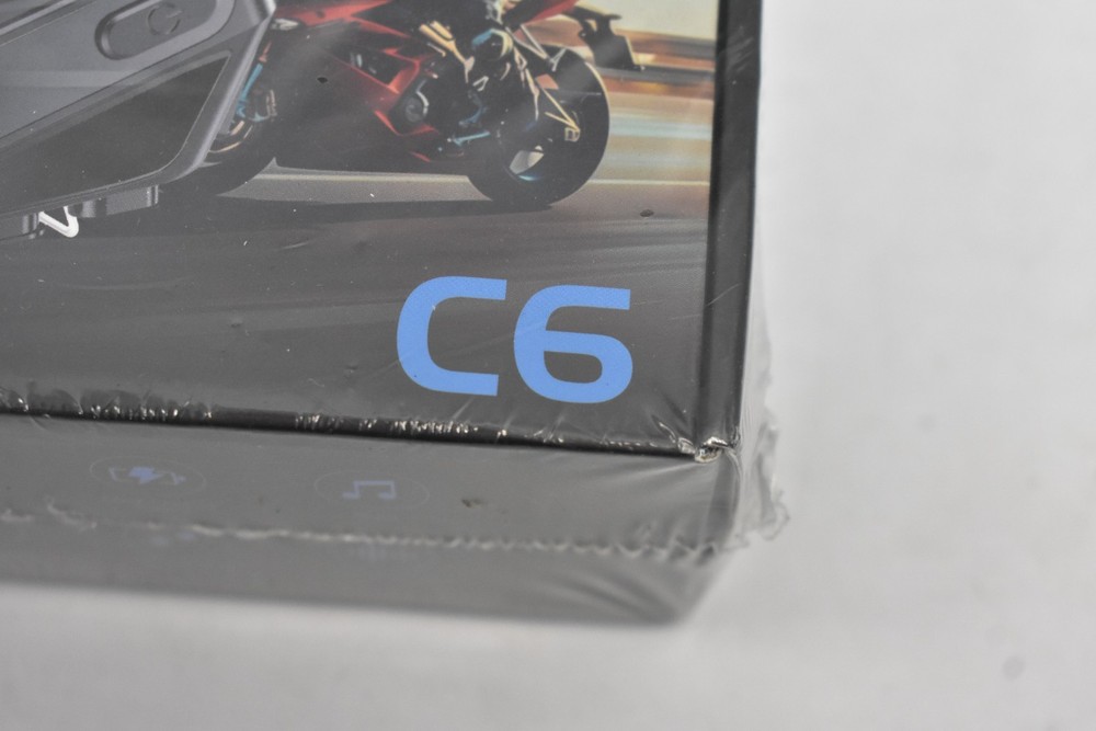 Motorcycle Helmet Bluetooth Headset C6 w 2 Type Mics Intercom Hands Free