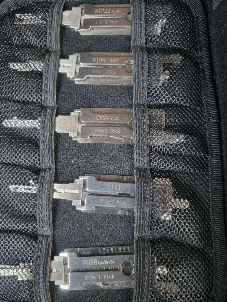 Key Decoder 2 In 1 Portable Lock Picking Tool Set 14 Pcs