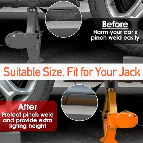 Grade Jack Pad Medium Size Adapter Universal Rubber Protector Slotted Frame 2