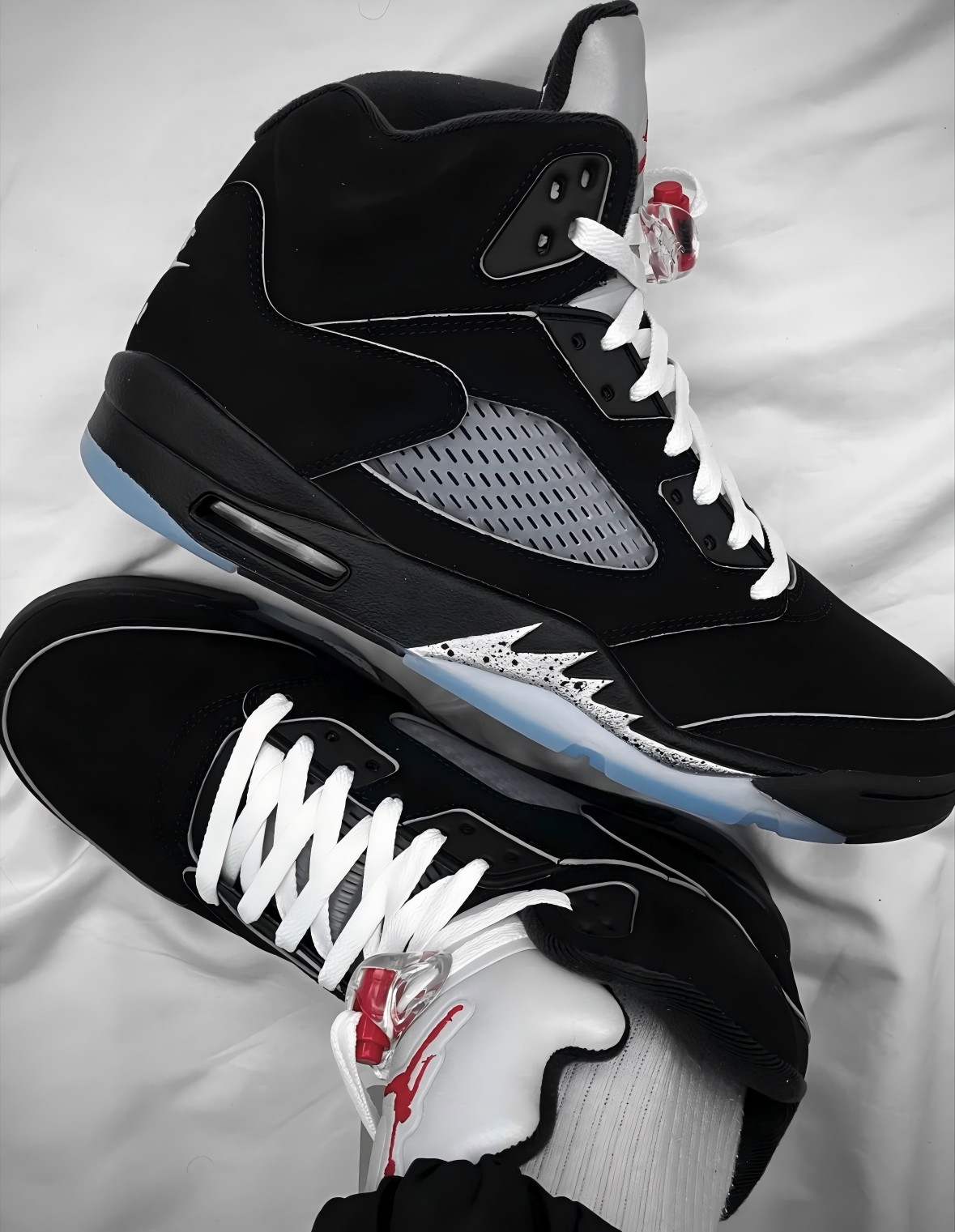 Jordan 5 "BLACK METALLIC REIMAGINED" Men's Basketball Shoes High Top