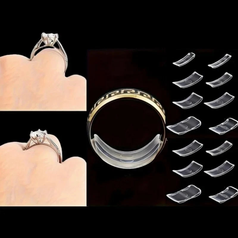 8Pcs Set Invisible Design Ring Size Clip Guard Resizer Reducer Adjuster