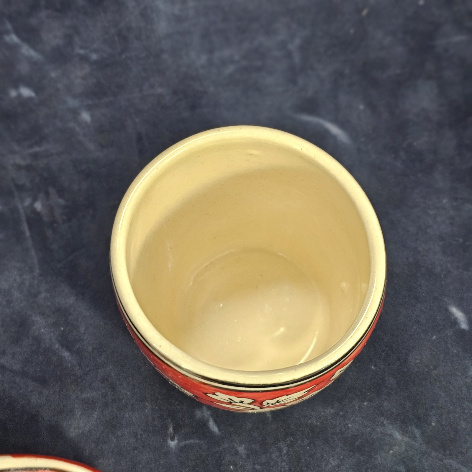 bathroom accessories Hand Painted Ceramic Tooth Brush Soap Drinking Cup India