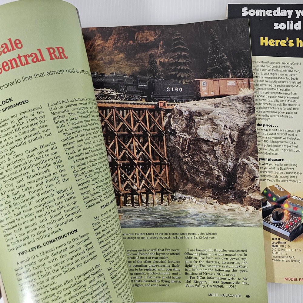 Model Railroader Train Magazines, April 1992 & October 1992