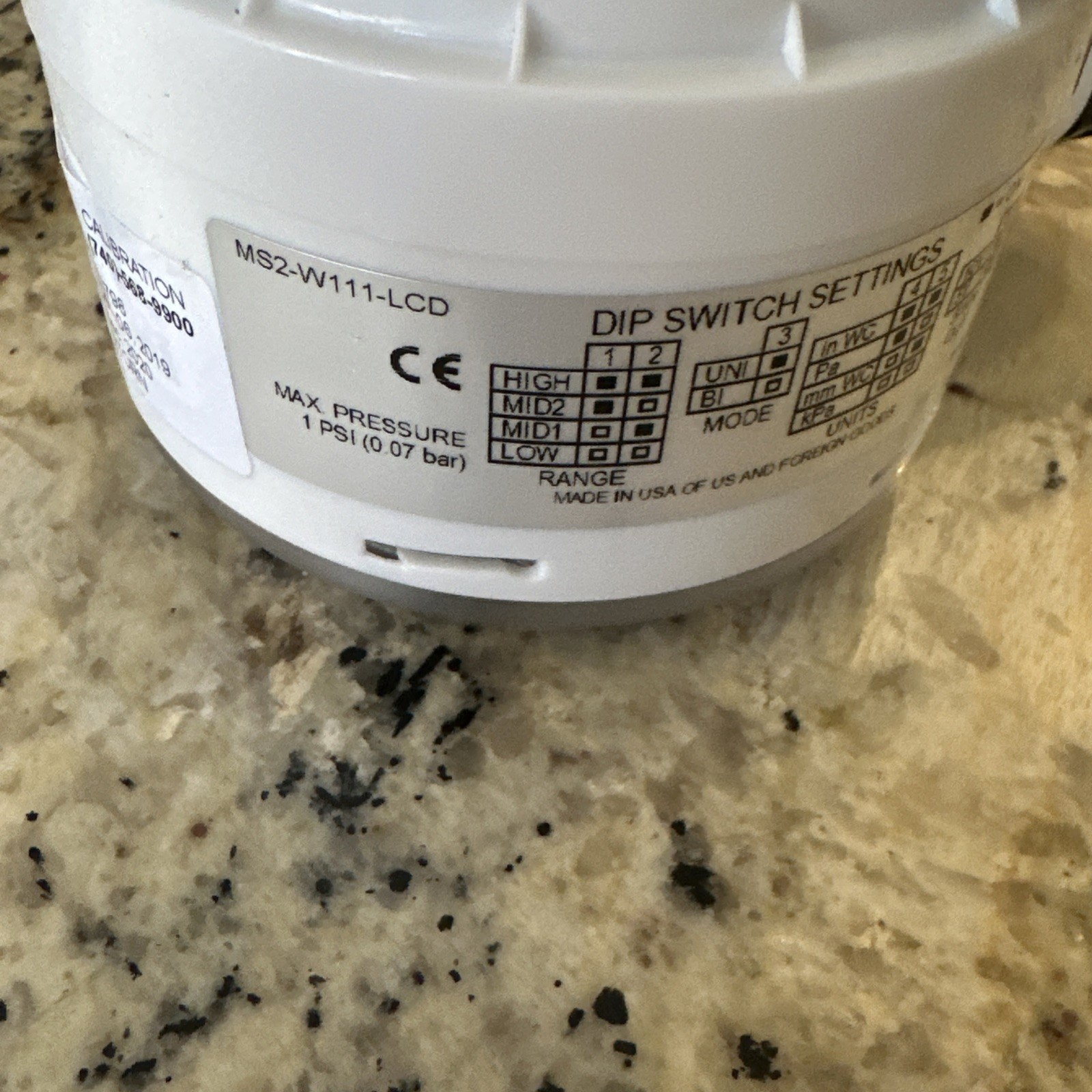 DWYER MS2-W111-LCD Magnesense II Differential Pressure Transmitter FAST SHIP