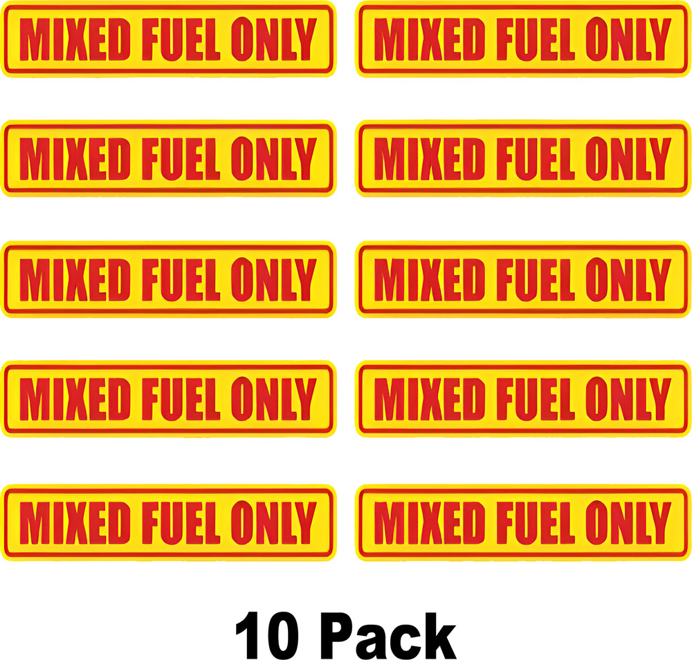 10 Pack Mixed fuel only sticker Decal