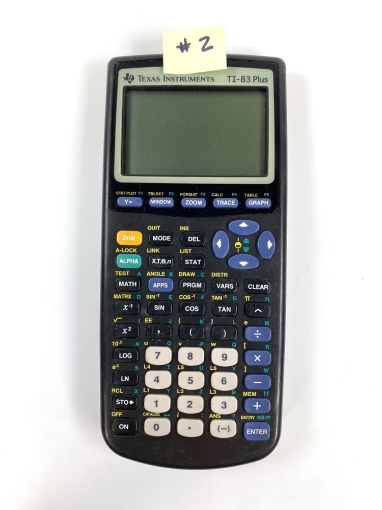 Texas Instruments TI-83 Plus Graphing Calculators (2) ***Broken - Parts Only***