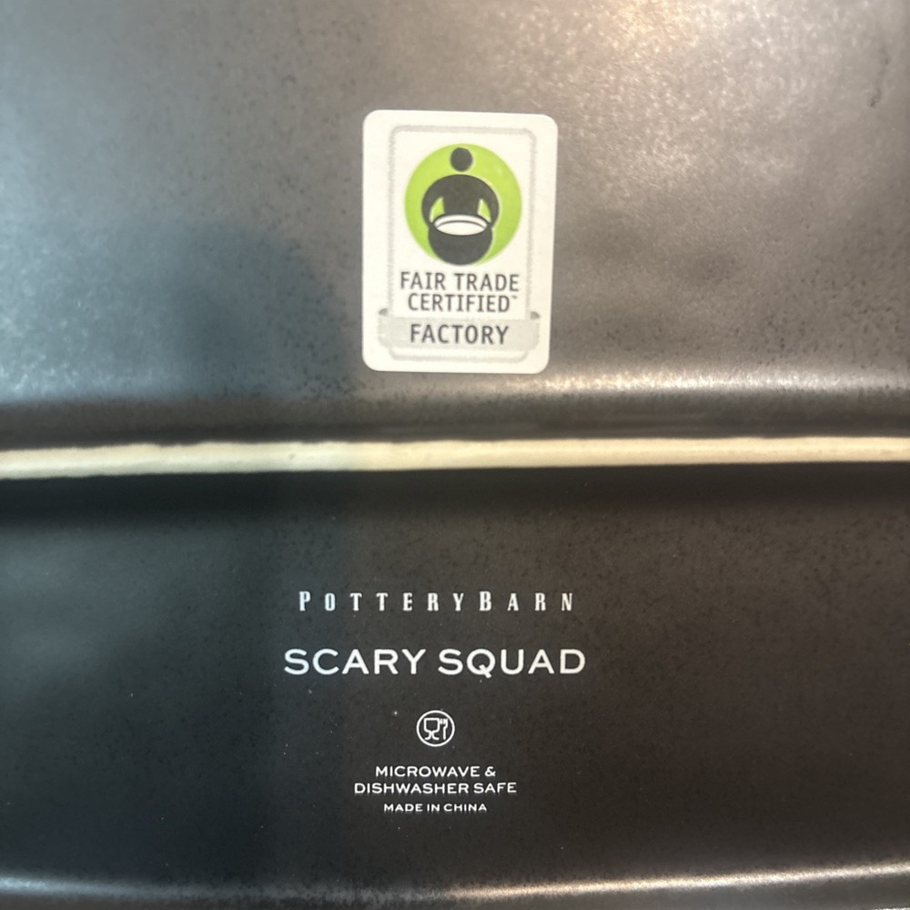 Pottery Barn Scary Squad Large Rectangular Serving Platter Halloween  New