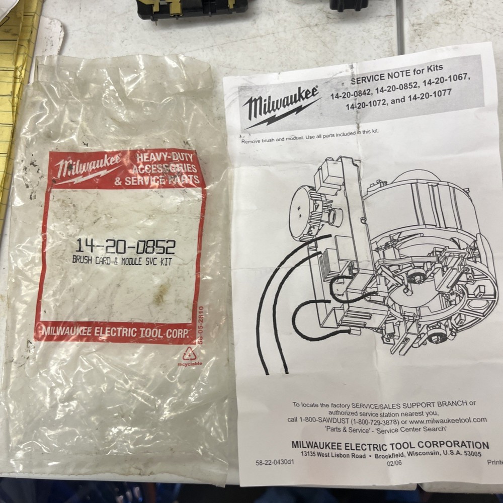 Milwaukee Brush Card &Module Svc Kit