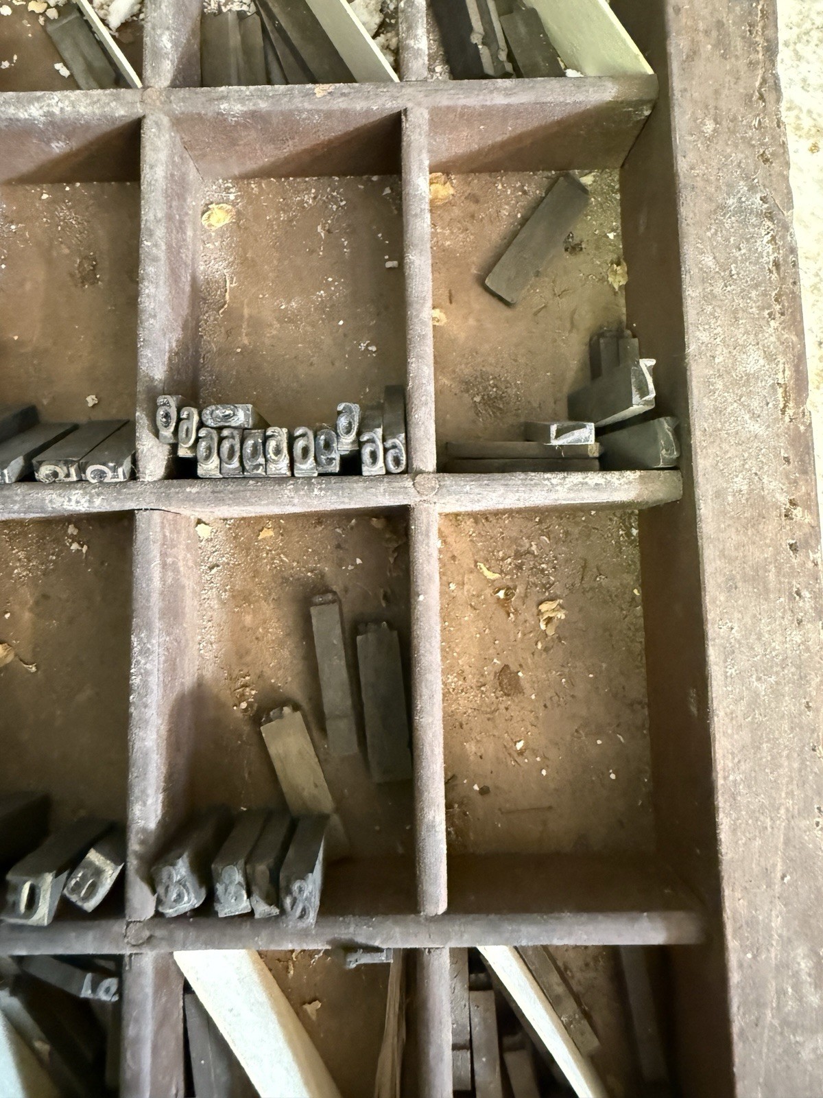 Antique VTG Letterpress Print Type Upper & Lower Letter & Number Set Complete