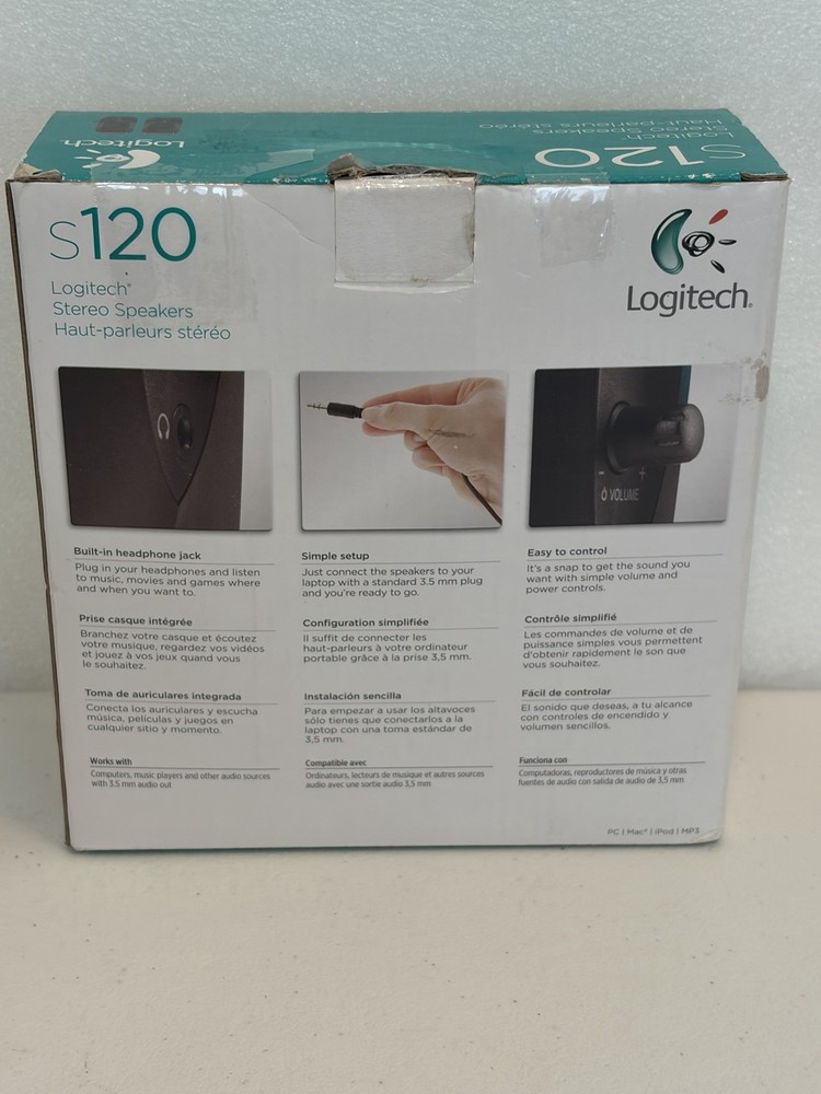 Logitech S120 Stereo Speakers 4.4W Black