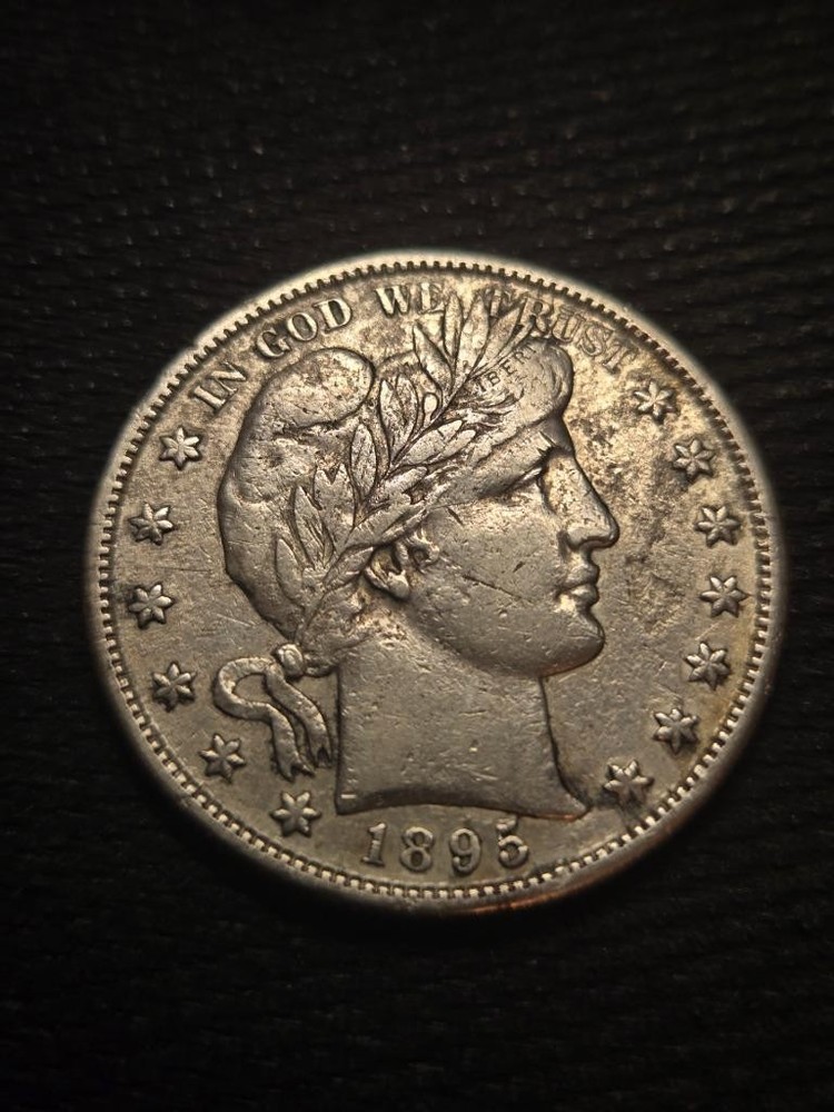 1895 S BARBER 50C HALF DOLLAR COIN
