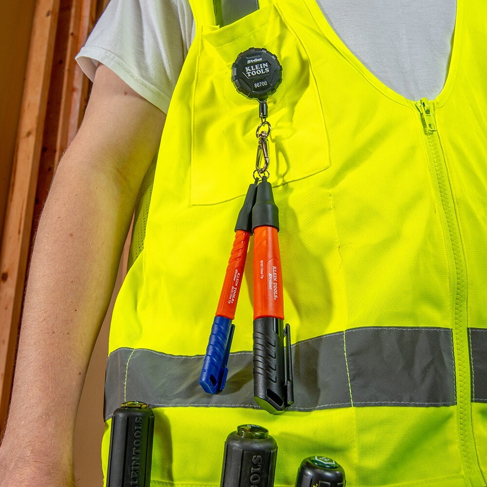 Klein Tools 861023 Skribes Chisel Tip Permanent Markers, Black, 3-Pack