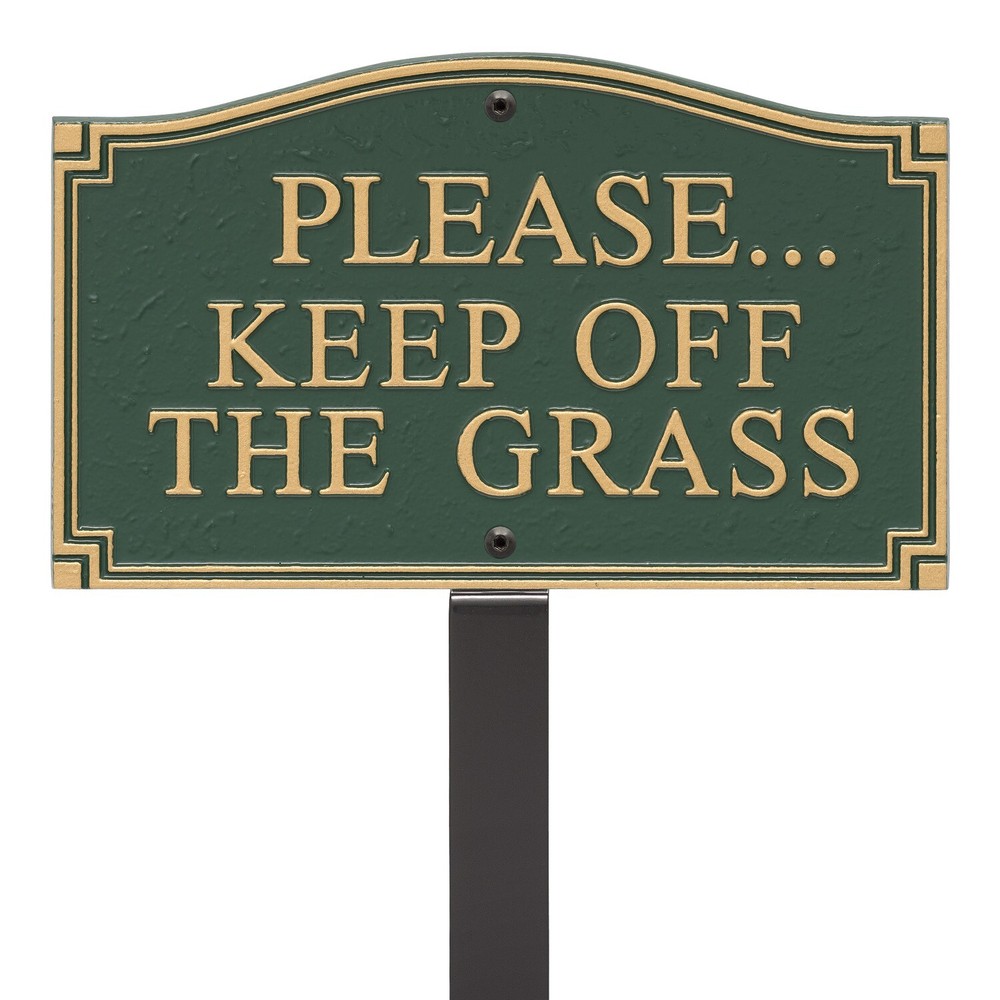 Please Keep Off The Grass Lawn/Wall Statement Sign