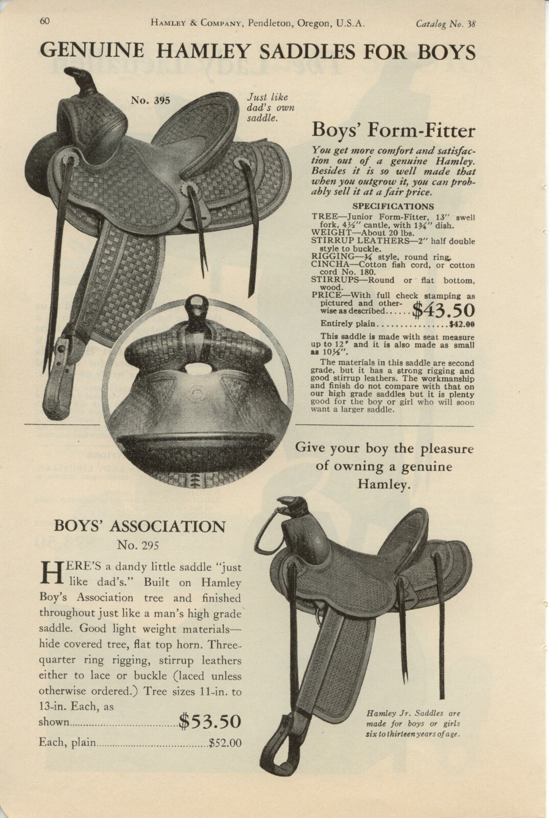 1938 Hamley's Catalog #38 on CD - Saddles, Spurs, Bits