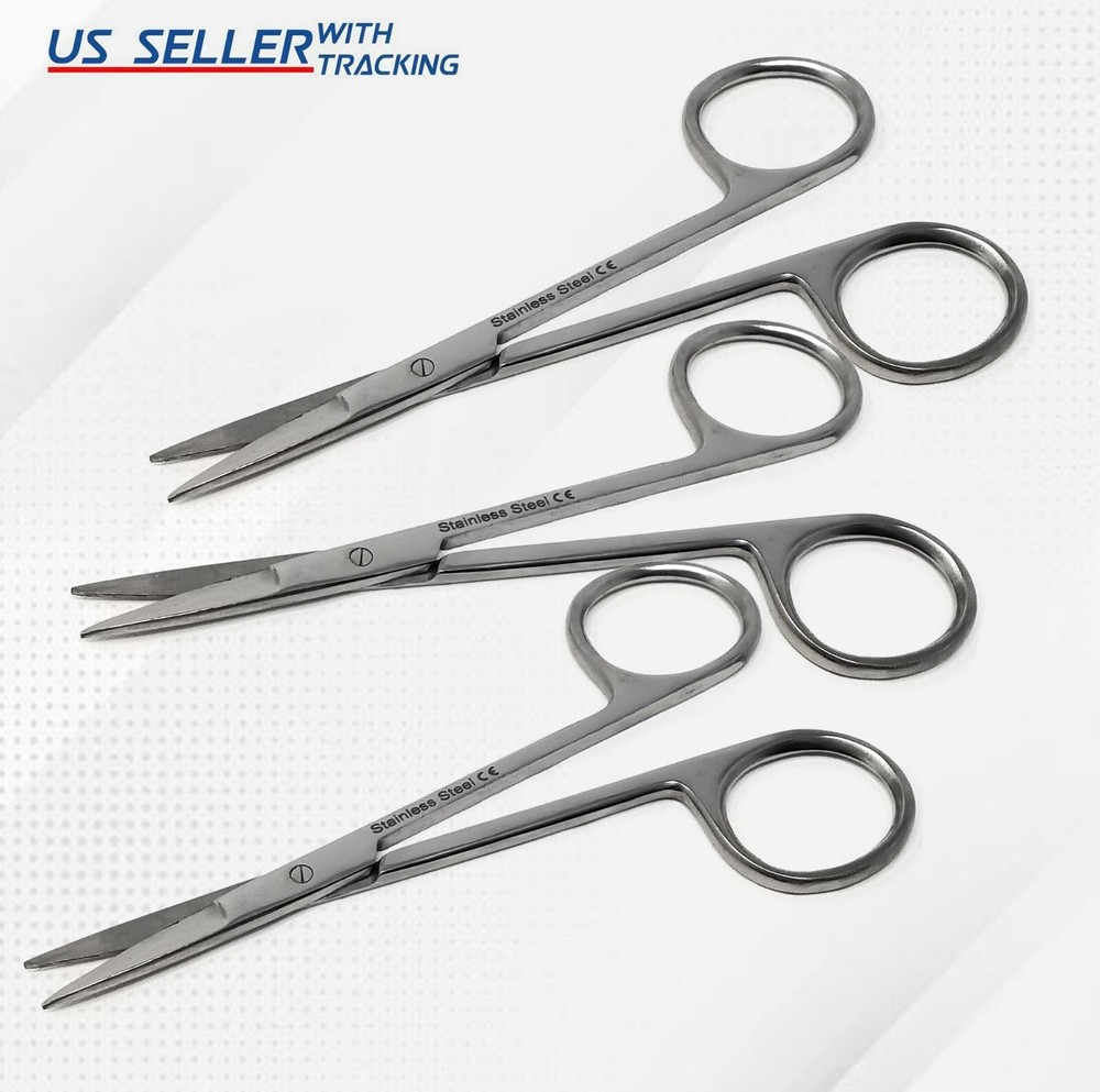 IRIS Micro Dissecting Precision Lab Scissors 4.5" Stainless Steel Shears