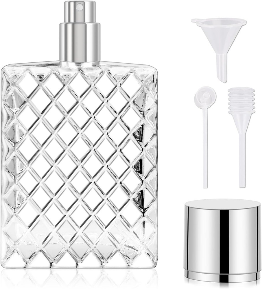 100ml/3.4oz Refillable Glass Perfume Bottles Atomizer Spray Pump Empty Cologne