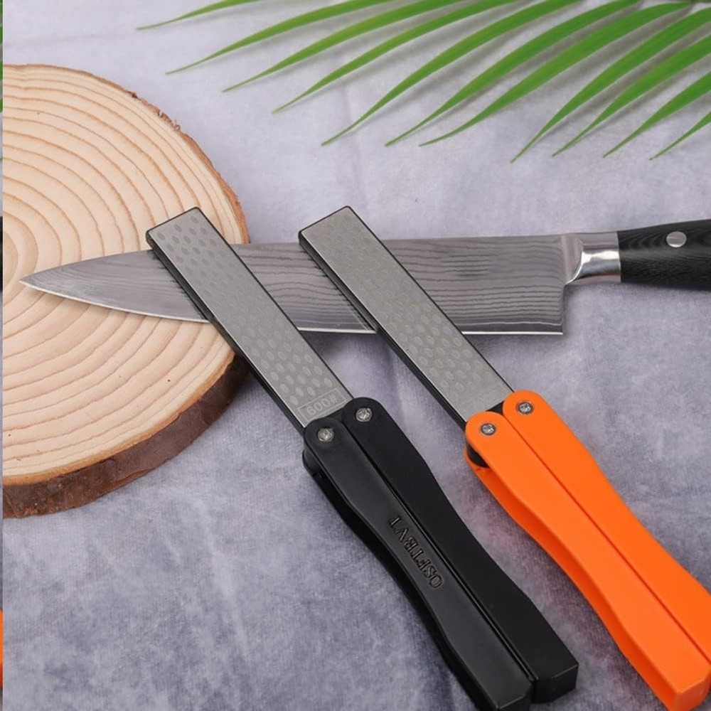 Portable Diamond Sharpening Stone - Double-Sided for Quick and Precise Cutting