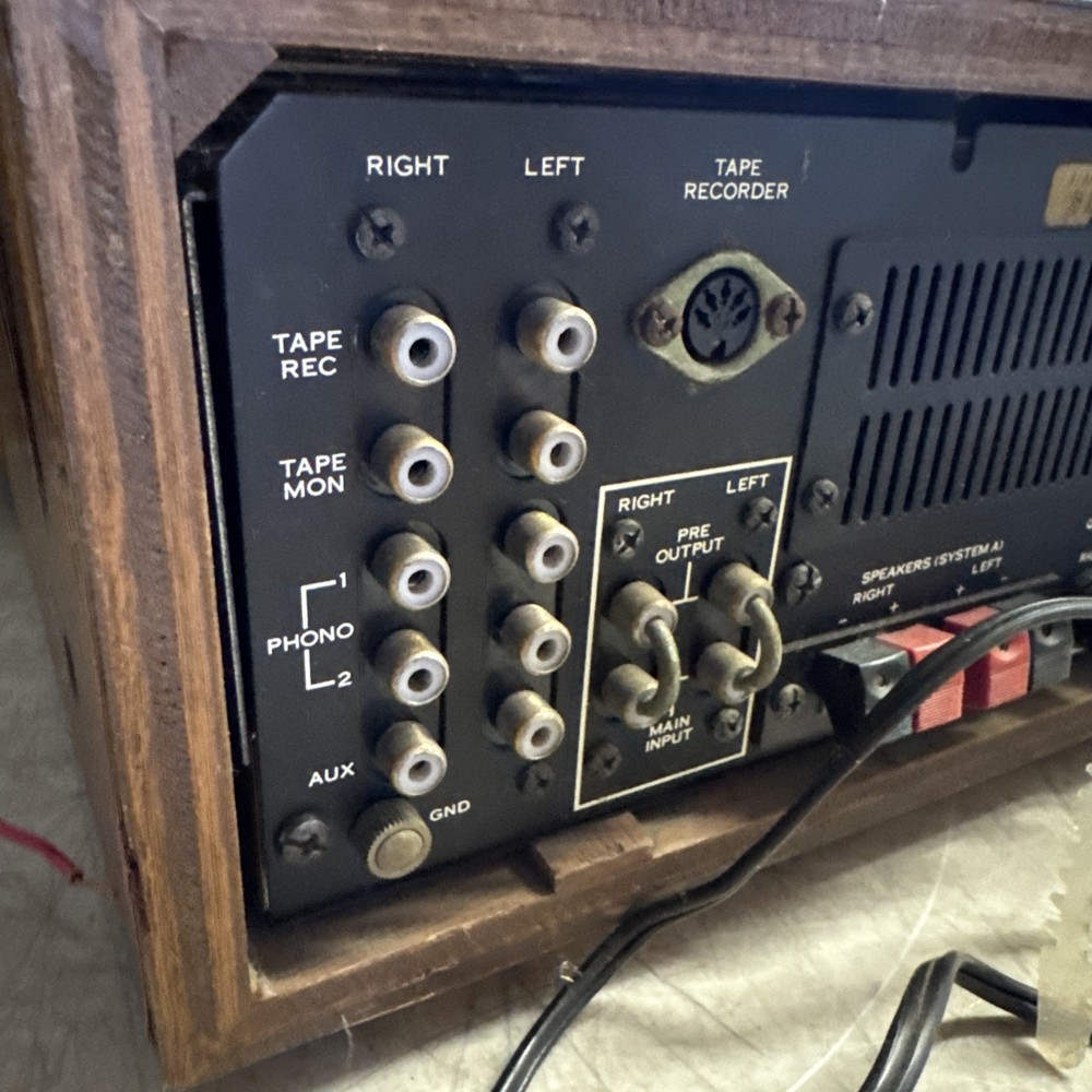 Sansui 2000X Solid State Stereo Receiver Tuner Amplifier w/ Wood Case / Tested