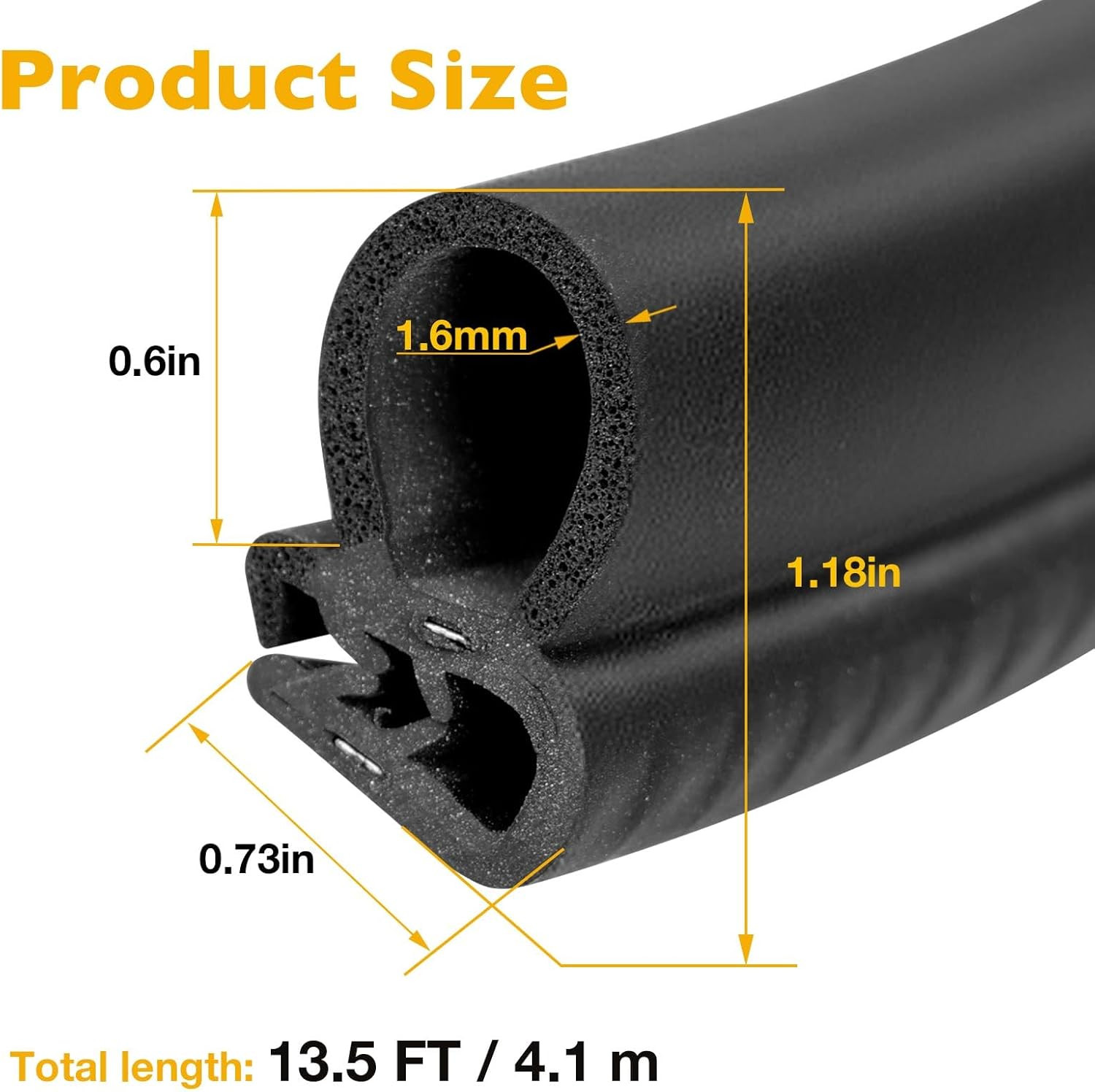 Front Door Weatherstrip Seal 2PCS Chevy Silverado Tahoe GMC Sierra Yukon Escalad