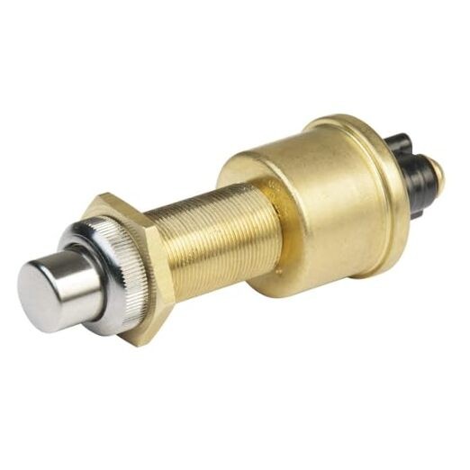 1001504 SPST Heavy-Duty Push Button Switch, 2 Position - Off/(On)