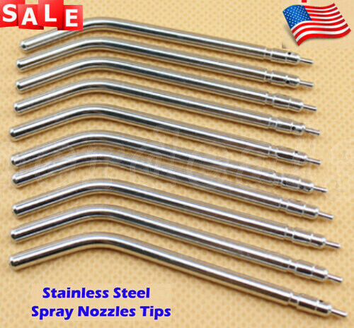 50 Pcs Dental Air Water Spray Triple Syringe Autoclavable Nozzles/Tips/Tubes USA