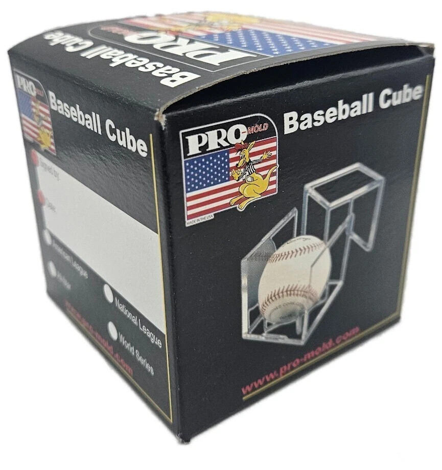 Pro-Mold Baseball Cube IV Square Holder UV Protected Ball Display Case USA Made