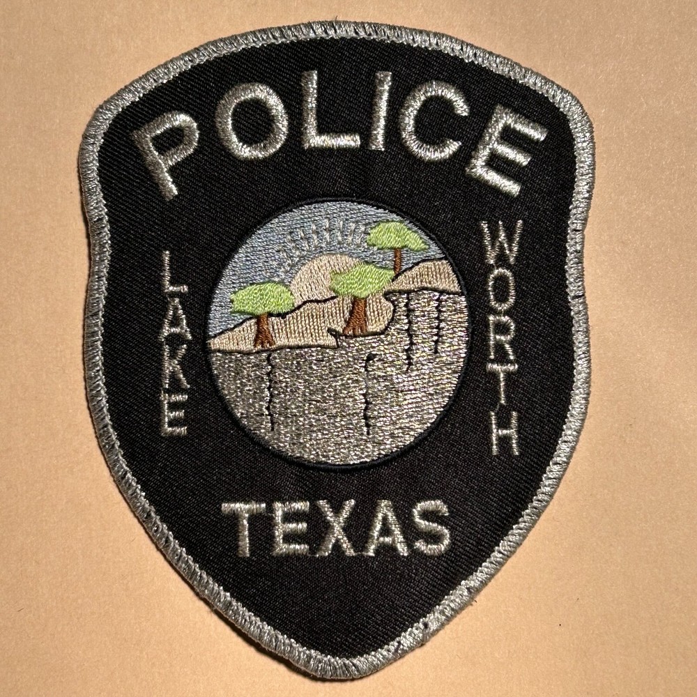 VINTAGE ORIGINAL LAKE WORTH TEXAS  POLICE PATCH