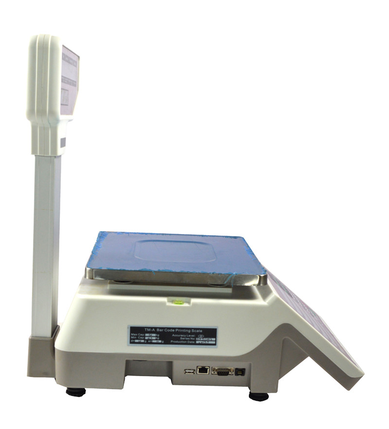 Supermarket Digital Price Computing Scale Thermal Printer 110V 30lb