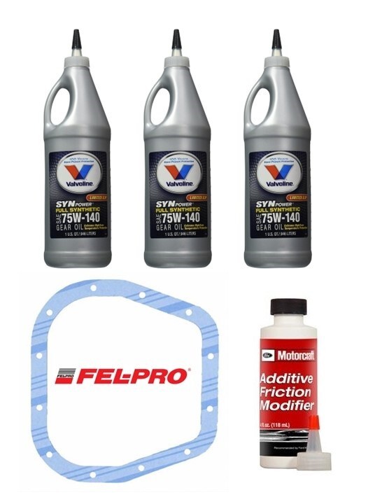 1998-2024 FORD F150 9.75 Rear Differential 75W-140 Gear Oil Fluid Change Kit
