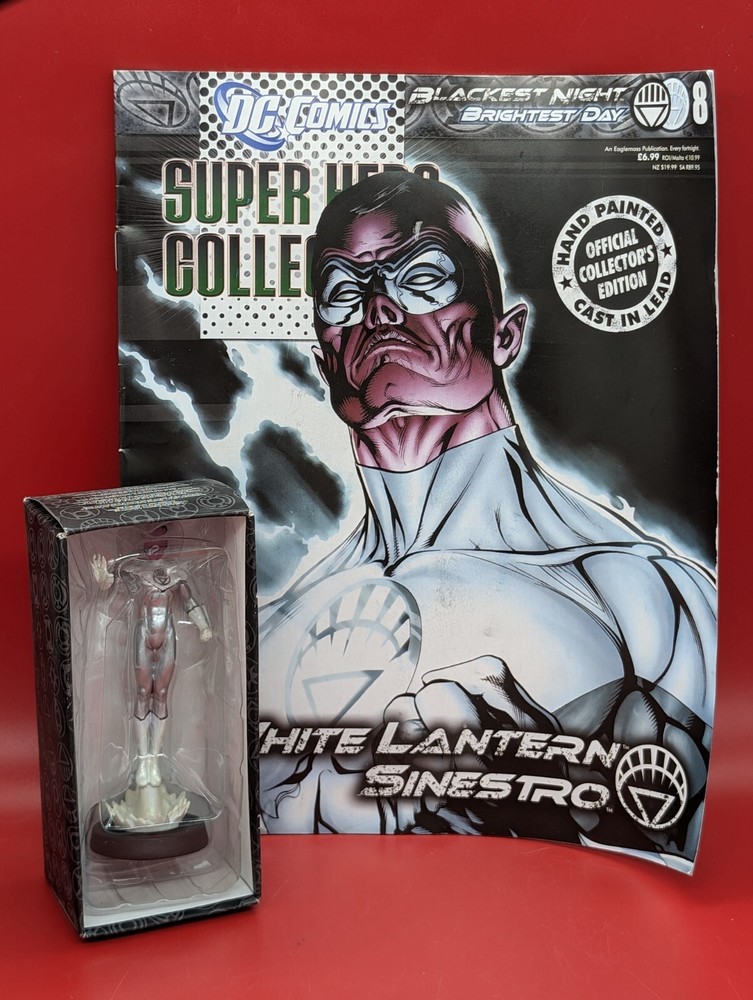 DC SUPERHERO FIG COLL MAG #8 WHITE LANTERN SINESTRO EAGLEMOSS PUBLICATIONS LTD