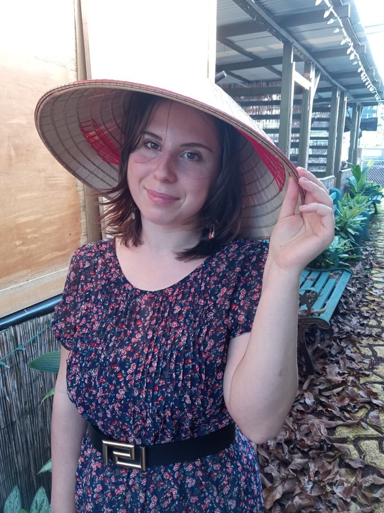 Bamboo straw hat Vietnameese Style
