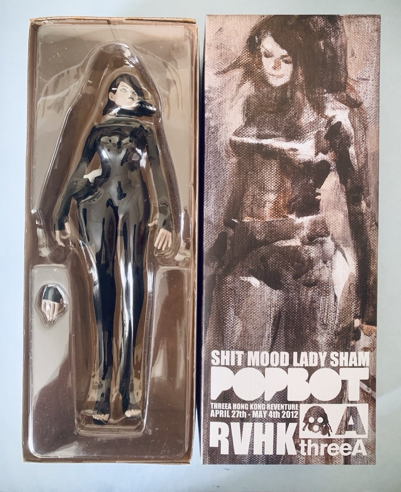 ThreeA 3A Popbot Lady Sham Black Version 1/6th Scale /Excellent Condition.