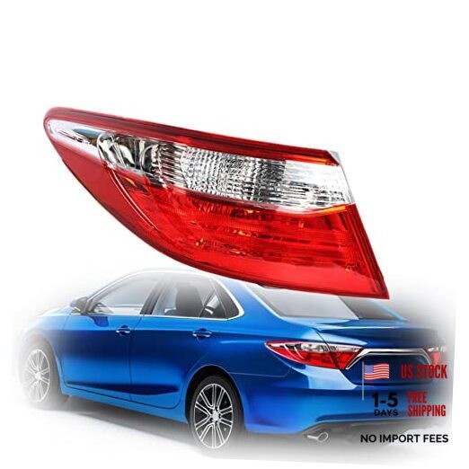 1-Pack Rear Left Tail Light Assembly Replacement for Camry 2015-2017 Outer