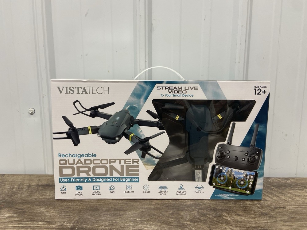 Vista tech Rechargeable Quadcopter Drone Open Box