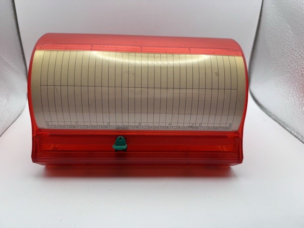 red plastic DiscGear Selector 50FX CD/DVD storage