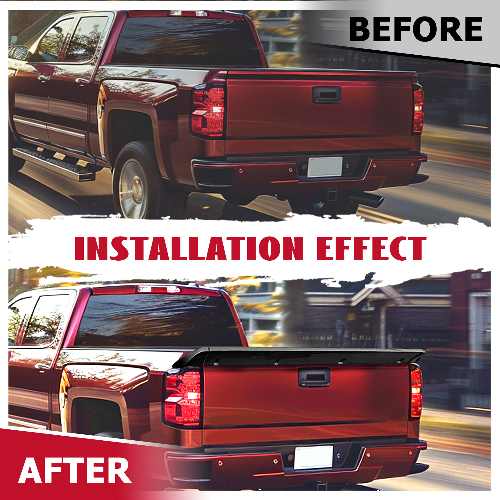 For 99-06 Chevy Silverado Tailgate Intimidator Rear Spoiler Wing SS Polyurethane