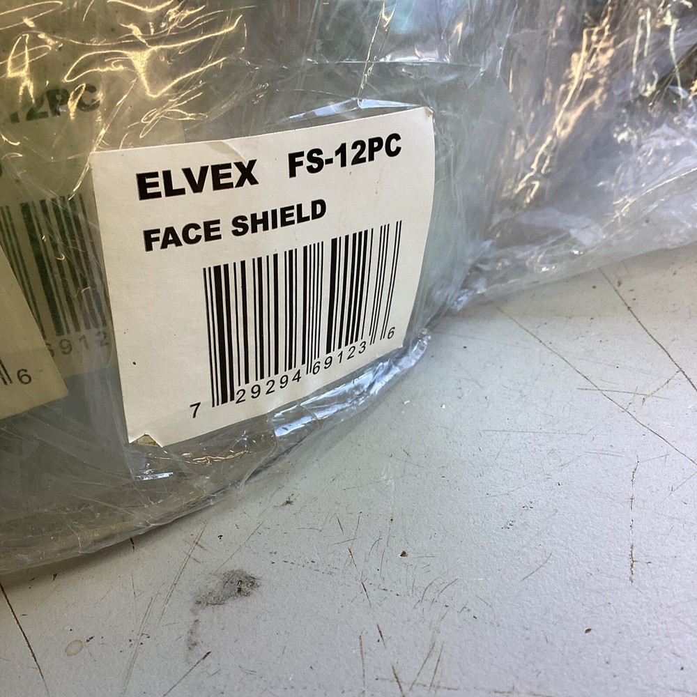 Fs-12pc ELVEX Face Shield ANSI Z87 NOS Replacement Shield