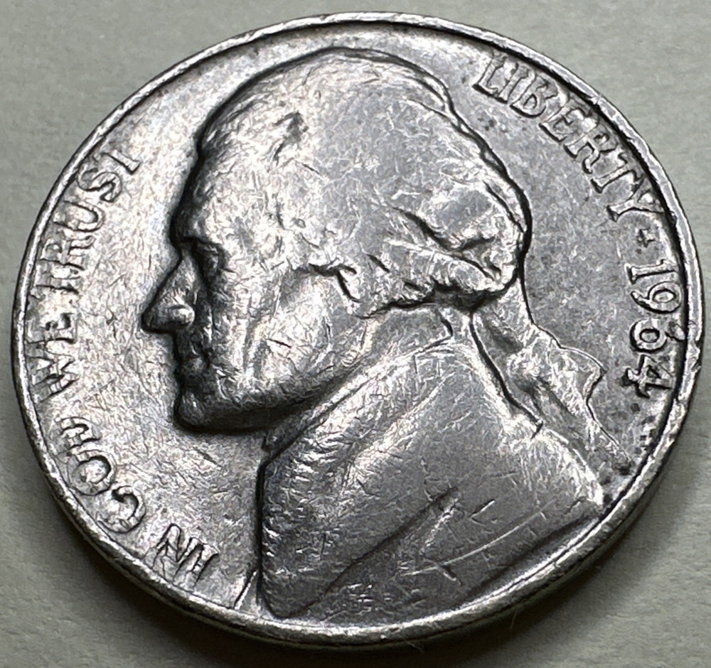 1964 Jefferson Nickel 5C 1785X