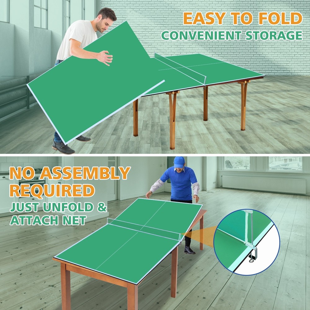 Ping Pong Table Top for Billiard Table,Foldable&Portable Ping Pong Table Topper