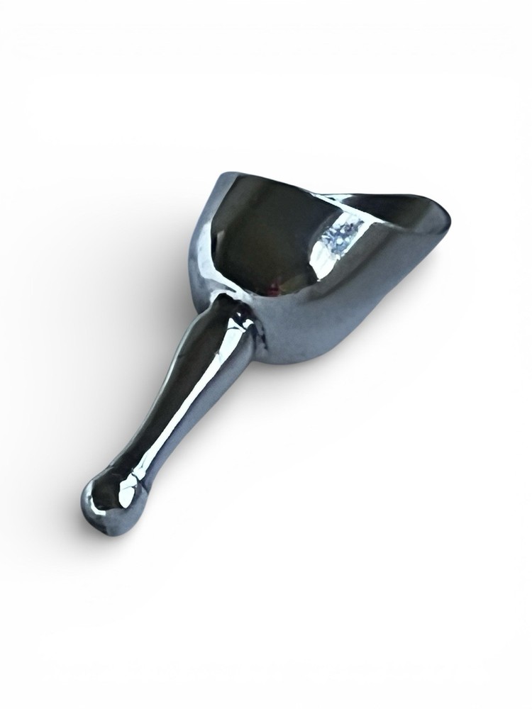 Vintage Silver Plated Sugar Cube Salt Pepper Scuttle Miniature Scoop