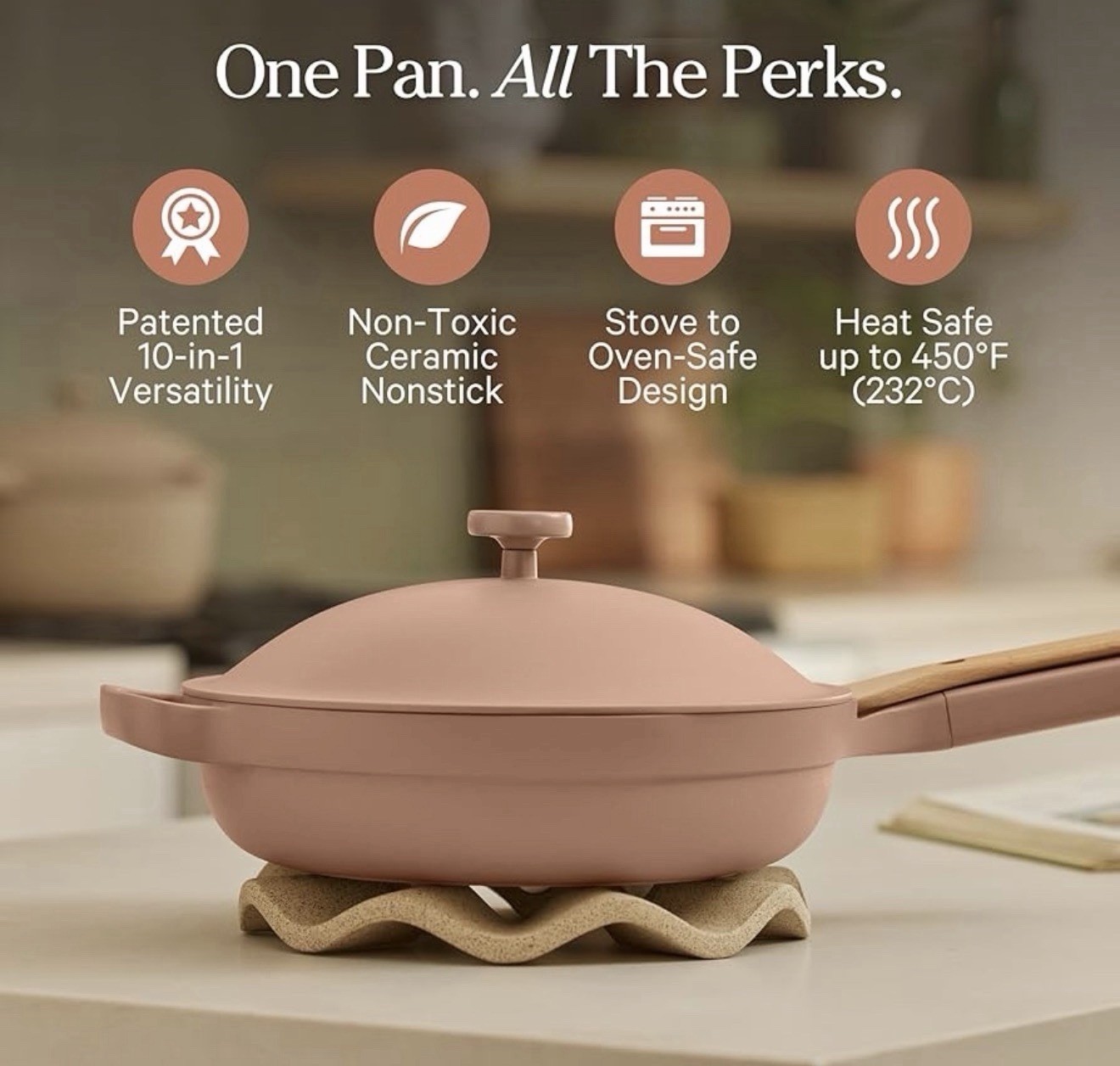 Our Place Always Pan In Spice Color 2.6qt/2.46l 10.5” Diameter With Steam Basket