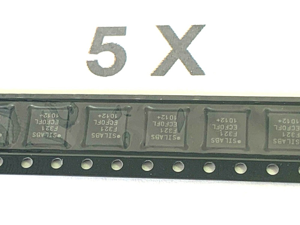 C8051F321 GMR Silicon Labs, 8 Bit Microcontroller, OFN28,16KB, 3V, 5 Pack