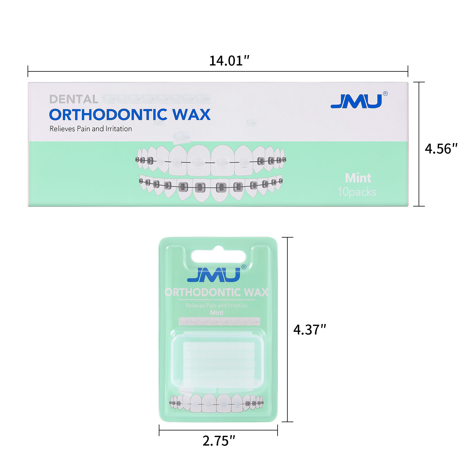 Dental Orthodontic Wax Mint Scent For Relief Braces Gum Irritation