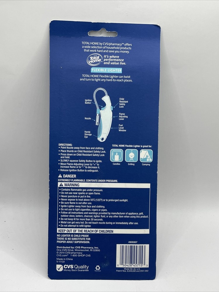 Total Home Flexible Lighter Child Resistant New