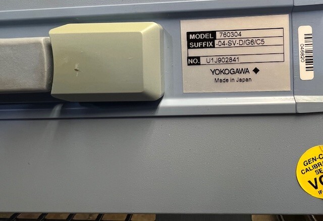 YOKOGAWA WT3000 Digital Power Analyzer Model 760304 w/4 30 Amp. Input Elements