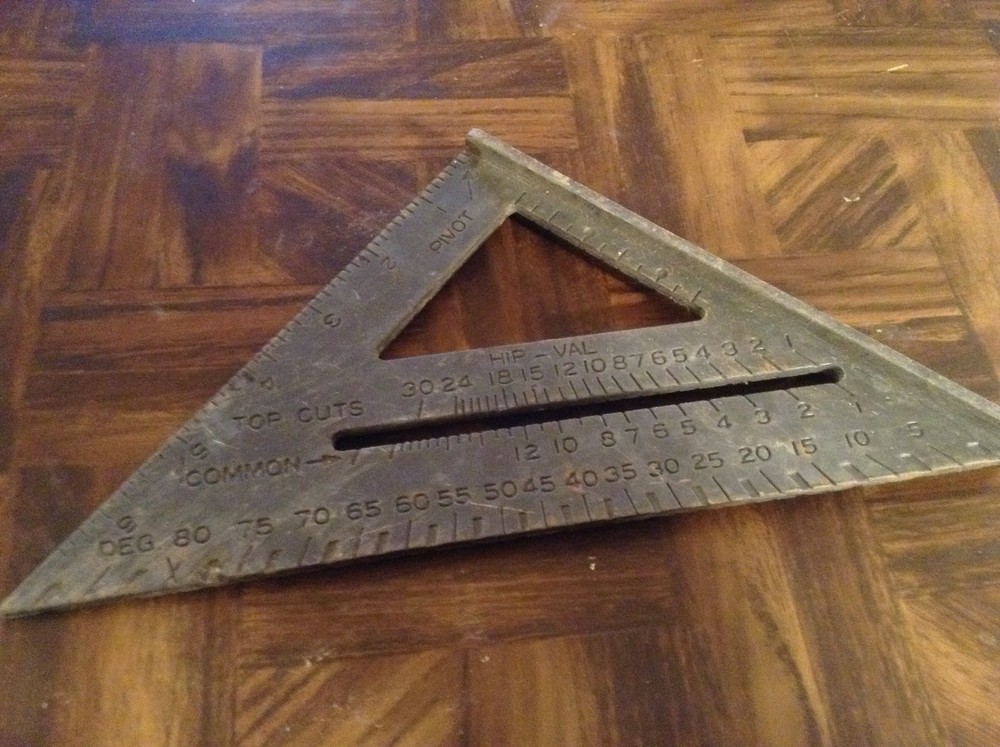 Tools 2 line levels, a plumbob and plastic square